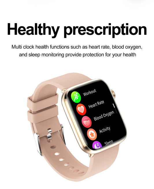 2025 New Nursing Grade Women AI Smart Diagnosis Smart Watch HRV+PPG Blood Pressure Heart Rate Health Monitor IP68 NFC Smartwatch
