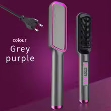 Electric Hot Comb Multifunctional Straight Hair Straightener Comb Negative Ion Anti-Scalding Styling Tool Straightening Brush best for womens