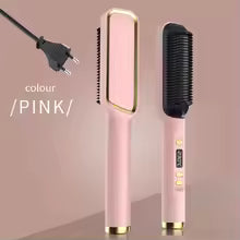 Electric Hot Comb Multifunctional Straight Hair Straightener Comb Negative Ion Anti-Scalding Styling Tool Straightening Brush best for womens