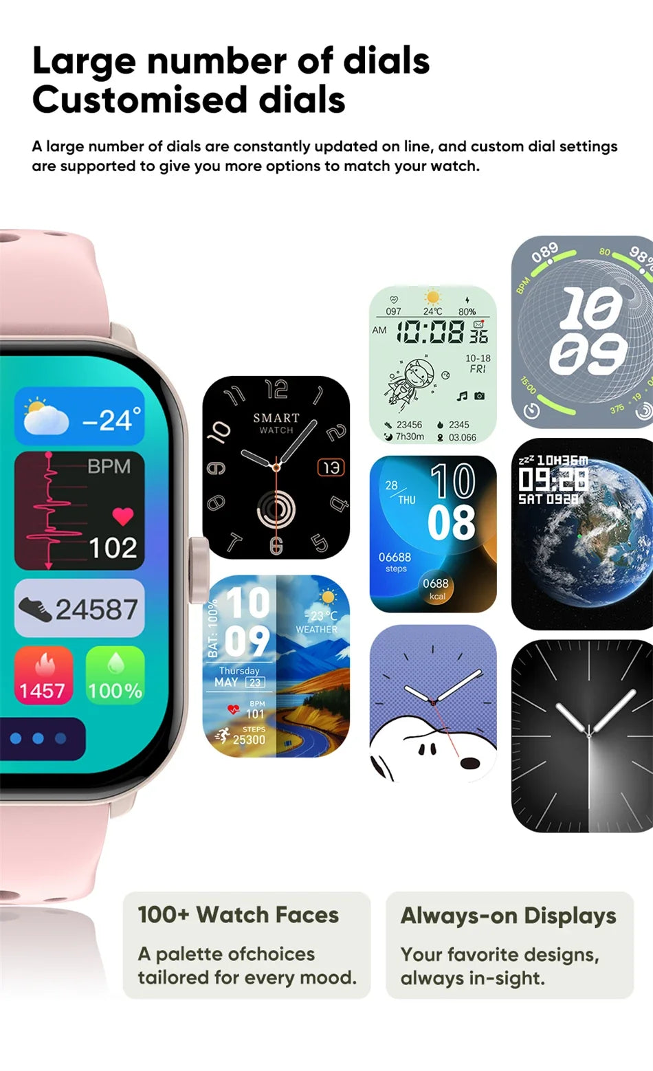 For Xiaomi Watch 5 Global Version Men Women HD AMOLED Display Heart Rate Bluetooth Call GPS Track Waterproof Sports Smart Watch