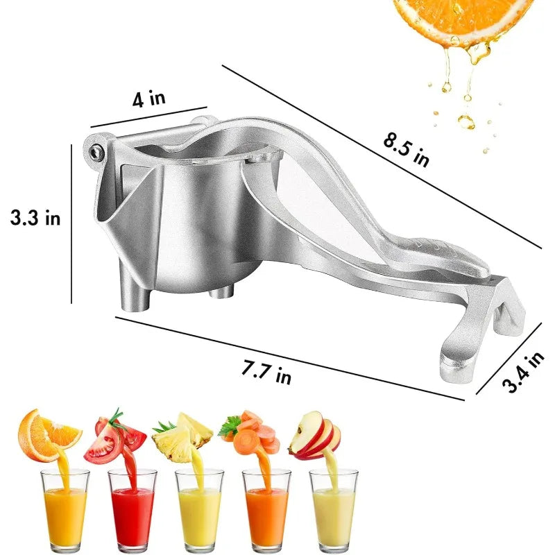 Manual Fruit Juicer Squeezer – Hand Press Citrus Orange Lemon Juice Extractor for Fresh Homemade Juice
