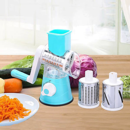 Multifunctional Vegetable Slicer Shredder Cutter – Manual Kitchen Vegetable Chopper, Grater & Cutting Tool